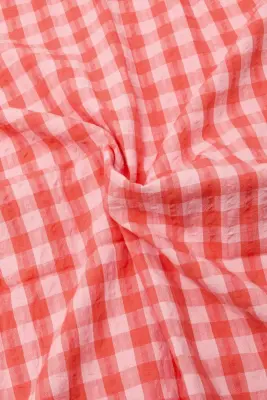 Coupon 3 m en coton à carreaux