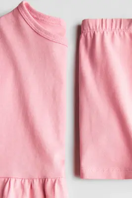 Ensemble 2 pièces top et short - Rose