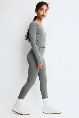 Legging de sport DryMove™ - Vert grisé