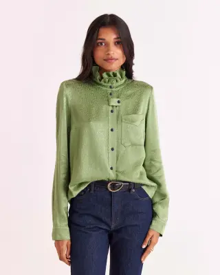 Chemise Cyrielle vert sauge