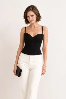Esme Tweed Corset Top