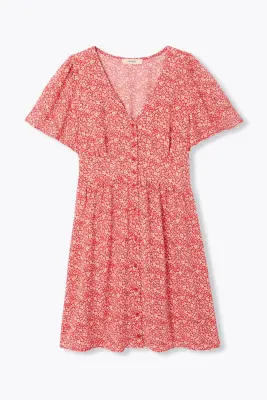 Robe courte imprimée Femme