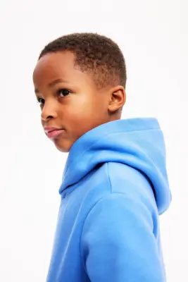 Hoodie à l'intérieur brossé - Bleu