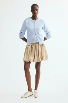Gilet en maille texturée - Bleu clair