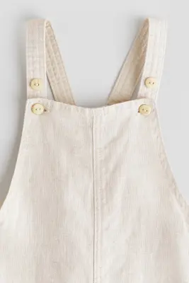 Salopette en lin - Beige clair