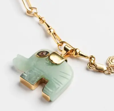 Nouveau ! BOHEMIAN RHAPSODIE PARIS Sautoir Dumbo Amazonite Grosse Maille
