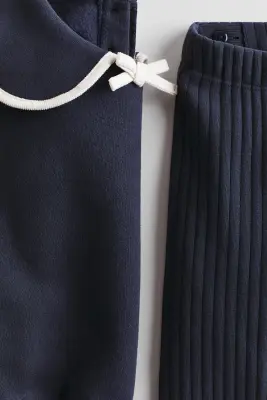 Ensemble 2 pièces sweat et legging - Bleu marine