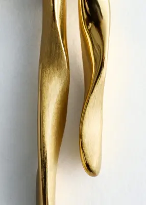 Pendants d’oreilles torsadés - Doré