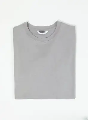 Short Sleeve T-Shirt in Pearl Grey Eucalyptus & Cotton