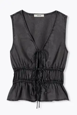 Top à nouettes en lyocell