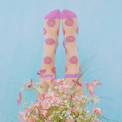 Chaussettes transparentes Cosmos Coucou Suzette