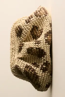 Pochette en paille - Beige/imprimé léopard