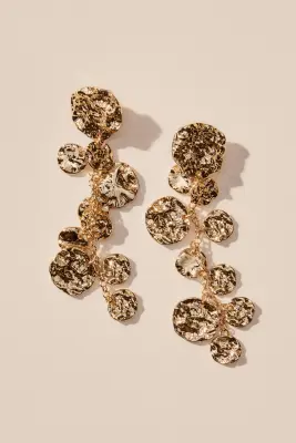 Boucles d'oreilles pendantes - Doré