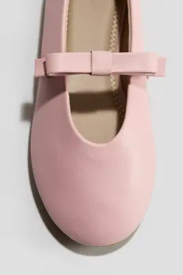 Ballerines avec applications - Rose clair