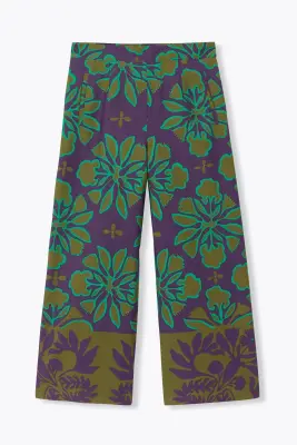 Pantalon court imprimé Femme