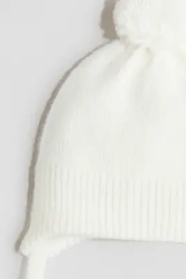 Bonnet à rabats d'oreilles - Blanc