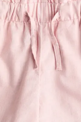 Short en lin mélangé - Rose clair