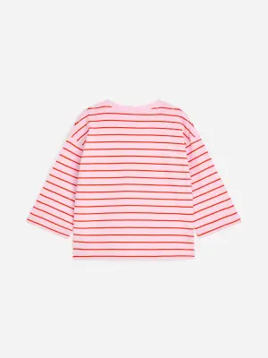 T-shirt à manches longues - Rose/Rouge