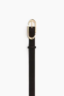 Ceinture en cuir - Marron foncé