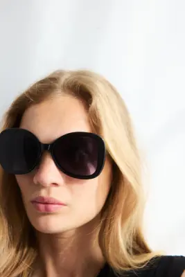 Lunettes de soleil carrées - Noir