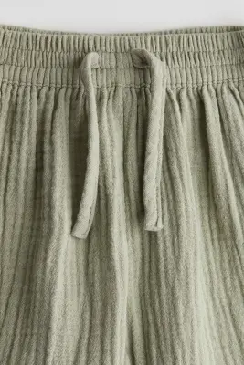 Pantalon en coton - Vert kaki