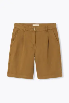Short long en toile unie