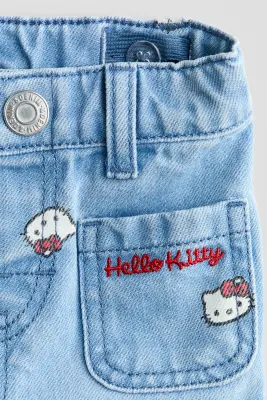 Jean imprimé - Bleu denim clair/Hello Kitty