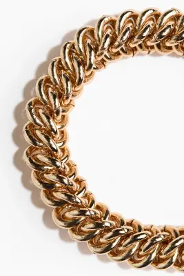 Bracelet chaîne épais - Doré