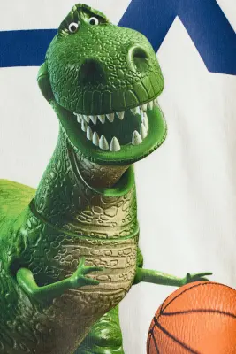 T-shirt oversize avec motif imprimé - Crème/Toy Story
