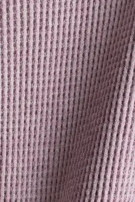 Combinaison en coton gaufré - Violet clair