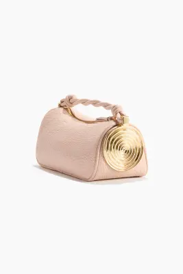 Sac à main avec détail en métal - Rose poudré