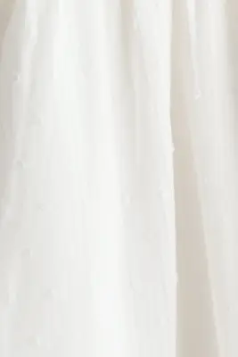 Robe volantée en coton - Blanc