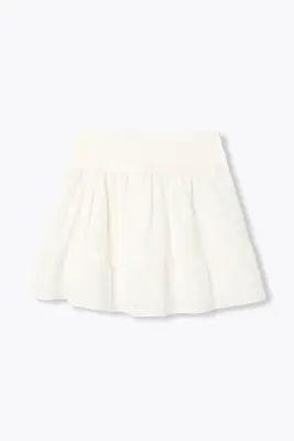 Mini-jupe en broderie anglaise