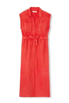 Robe-chemise unie Femme