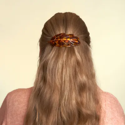 Barrette XL Feuille Coucou Suzette