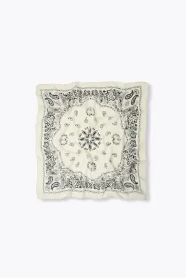 Foulard carré en laine Femme