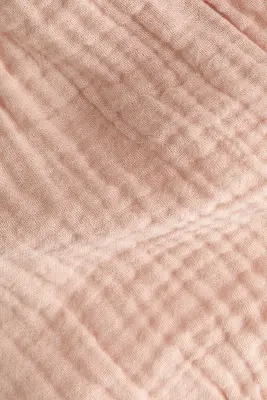 Ensemble 2 pièces en mousseline de coton - Rose ancien clair
