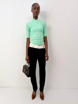 Gucci Black & White Trousers