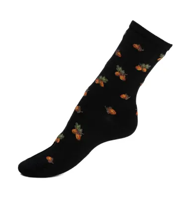 Chaussettes glands noir femme