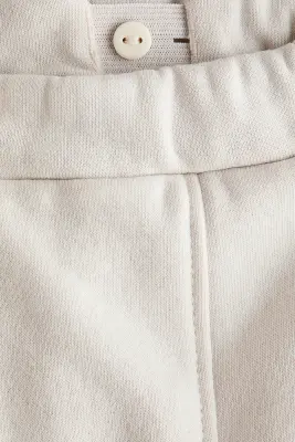 Pantalon jogger en molleton - Beige clair