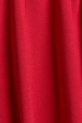 Jupe évasée en maille fine - Rouge