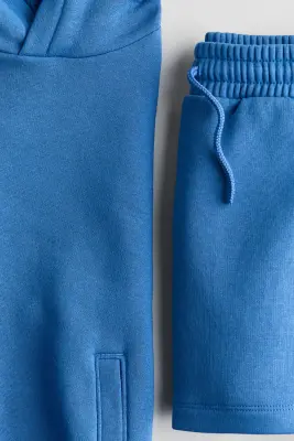 Ensemble 2 pièces en molleton - Bleu