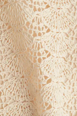 Minijupe façon crochet - Crème