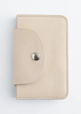 Petit porte-cartes - Couleur crème