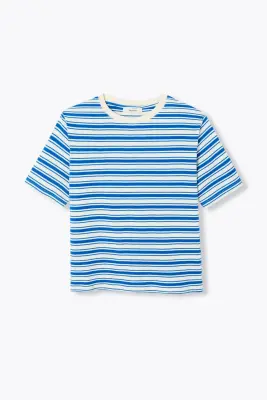 T-shirt rayé en jersey Femme