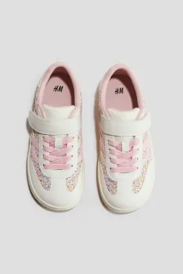 Sneakers barefoot - Rose clair/pailleté