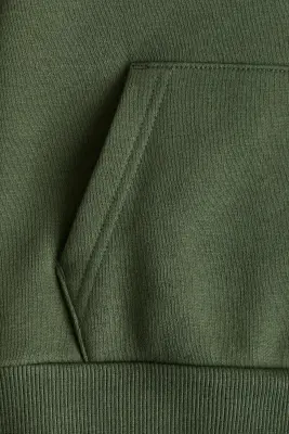 Hoodie à l'intérieur brossé - Vert