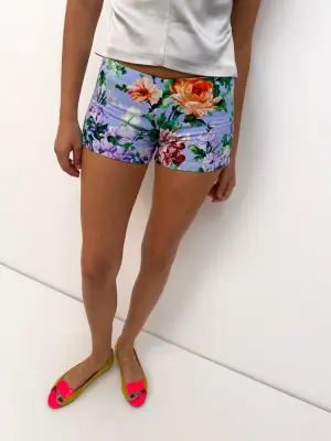 Flowers Mini Shorts