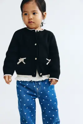 Gilet en maille fine - Noir