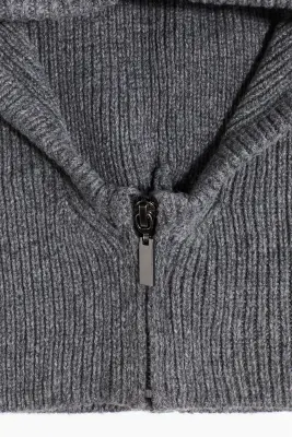 Cagoule zippée - Gris foncé chiné